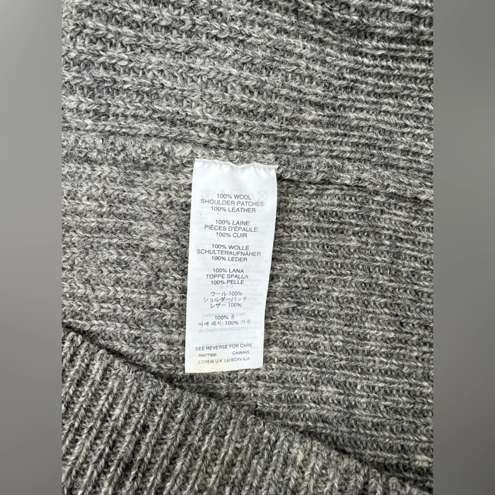 Wallace & Barnes Shetland 100% Wool color Gray brown Suede Shoulder Patch - Picture 7 of 10